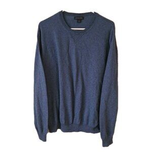 MEN'S LANDS' END Blue CREW NECK SWEATER-SIZE: XL TALL (46-48)